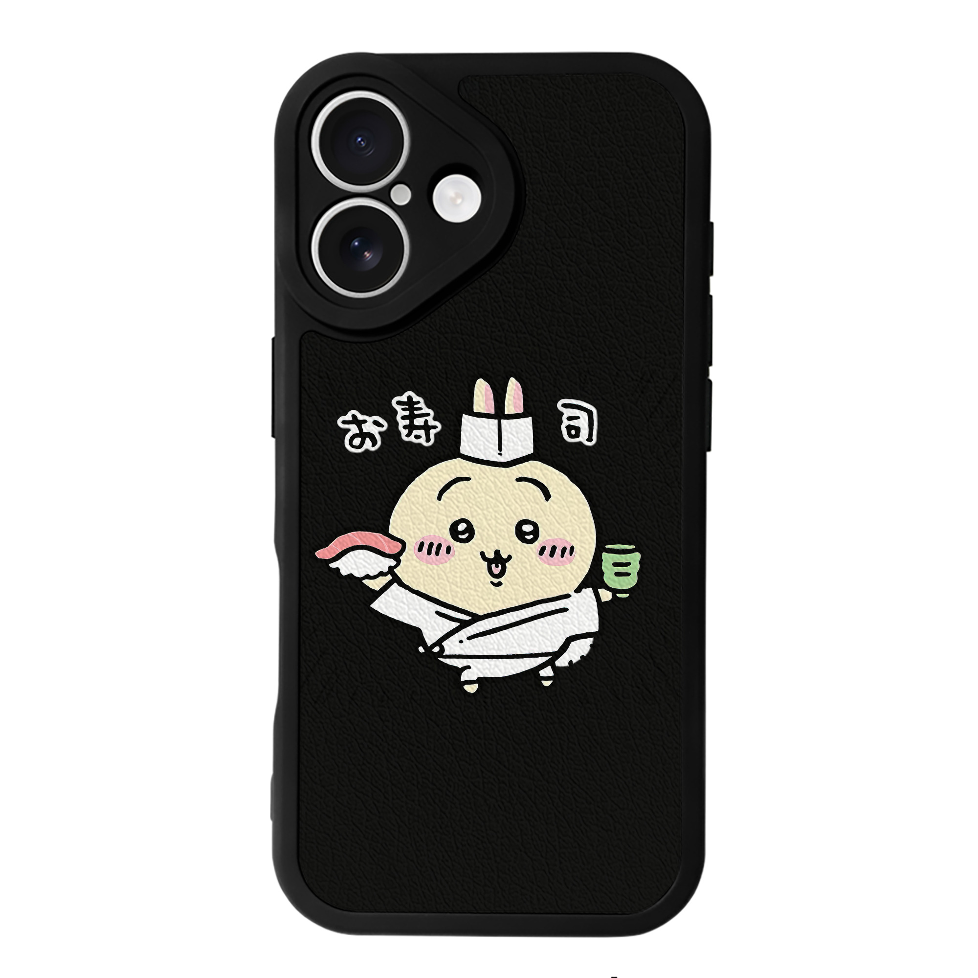 （画像用） ちいかわ うさぎ Chii-kawa usagi 【iPhone 16シリーズ対応】シリコンスマホケース（レザー調） 材質：シリコン
